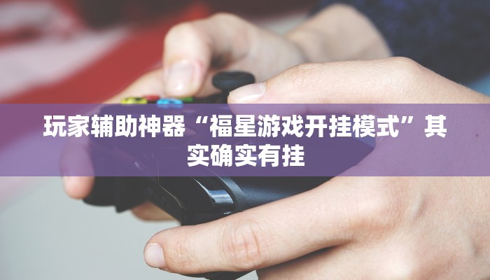 玩家辅助神器“福星游戏开挂模式”其实确实有挂