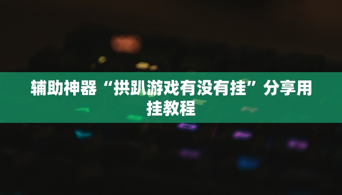 开挂辅助工具“老夫子互娱万能透视辅助”通用版下载教程