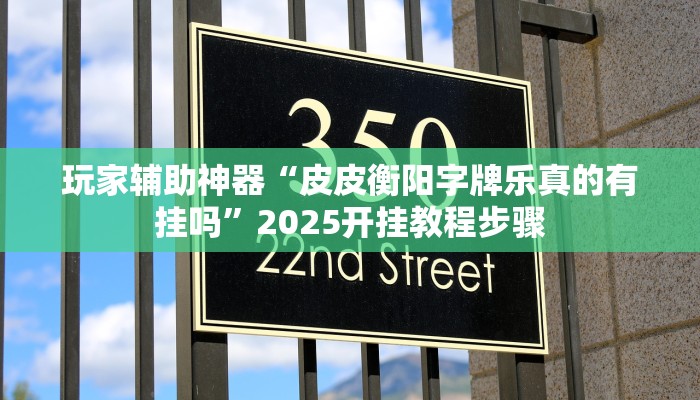 玩家辅助神器“皮皮衡阳字牌乐真的有挂吗”2025开挂教程步骤
