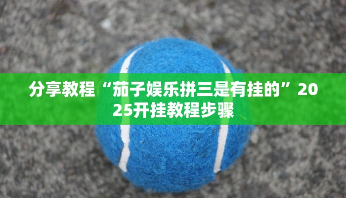 分享教程“茄子娱乐拼三是有挂的”2025开挂教程步骤