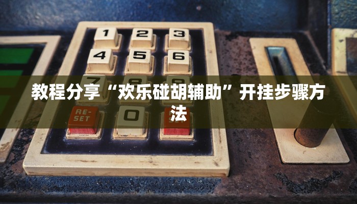 教程分享“欢乐碰胡辅助”开挂步骤方法