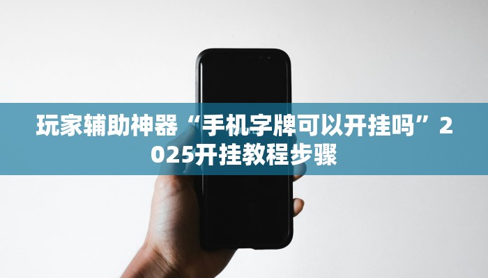 玩家辅助神器“手机字牌可以开挂吗”2025开挂教程步骤