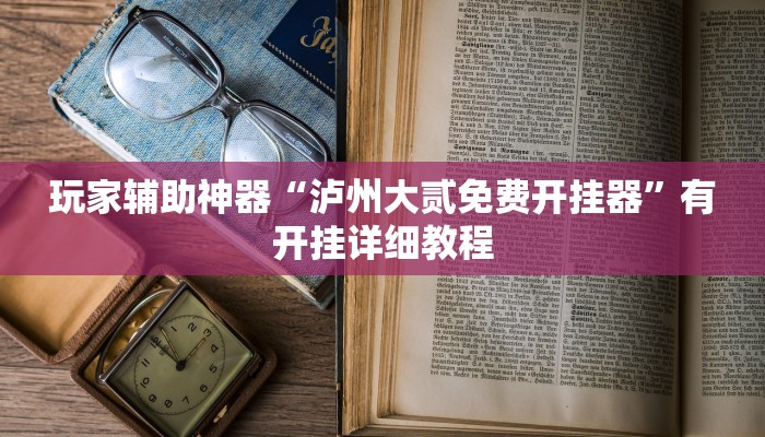 玩家辅助神器“泸州大贰免费开挂器”有开挂详细教程