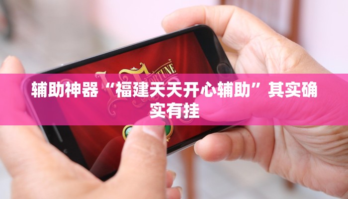 辅助神器“福建天天开心辅助”其实确实有挂