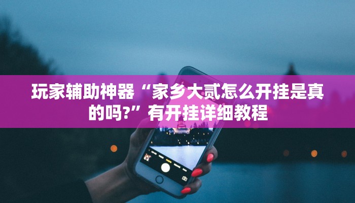 玩家辅助神器“家乡大贰怎么开挂是真的吗?”有开挂详细教程