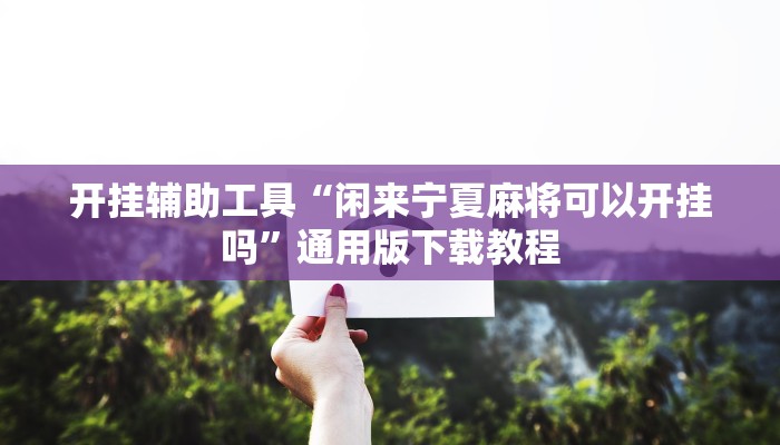 开挂辅助工具“闲来宁夏麻将可以开挂吗”通用版下载教程