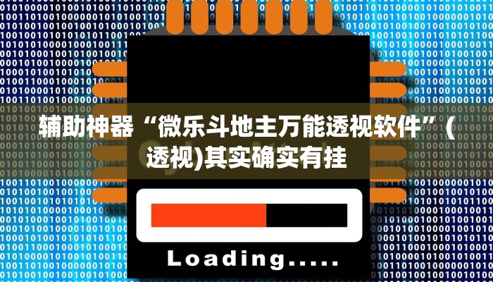 辅助神器“微乐斗地主万能透视软件”(透视)其实确实有挂