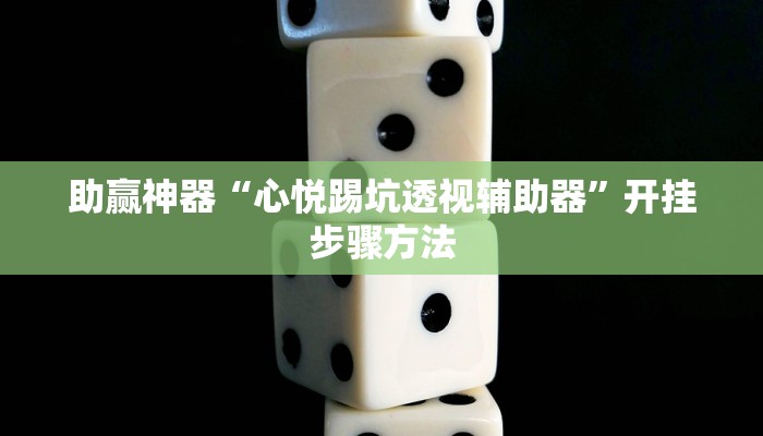 助赢神器“心悦踢坑透视辅助器”开挂步骤方法 助赢神器“心悦踢坑透视辅助器”开挂步骤方法