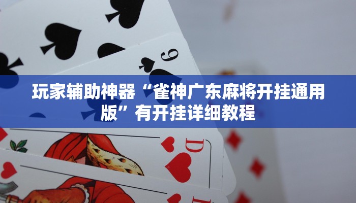 玩家辅助神器“雀神广东麻将开挂通用版”有开挂详细教程