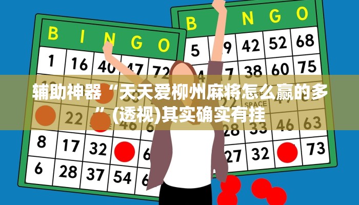 辅助神器“天天爱柳州麻将怎么赢的多”(透视)其实确实有挂