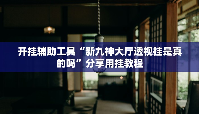开挂辅助工具“新九神大厅透视挂是真的吗”分享用挂教程