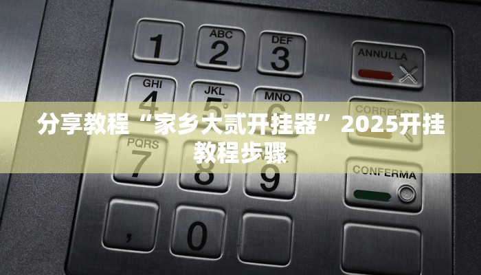 分享教程“家乡大贰开挂器”2025开挂教程步骤