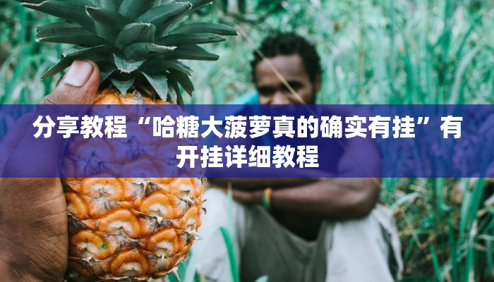 分享教程“哈糖大菠萝真的确实有挂”有开挂详细教程 分享教程“哈糖大菠萝真的确实有挂”有开挂详细教程