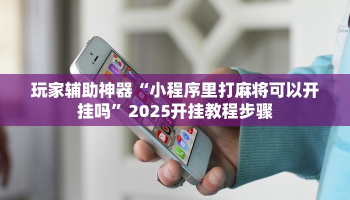 玩家辅助神器“小程序里打麻将可以开挂吗”2025开挂教程步骤