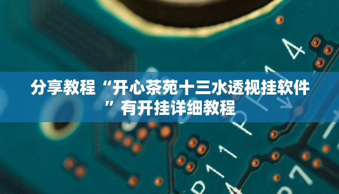 分享教程“开心茶苑十三水透视挂软件”有开挂详细教程