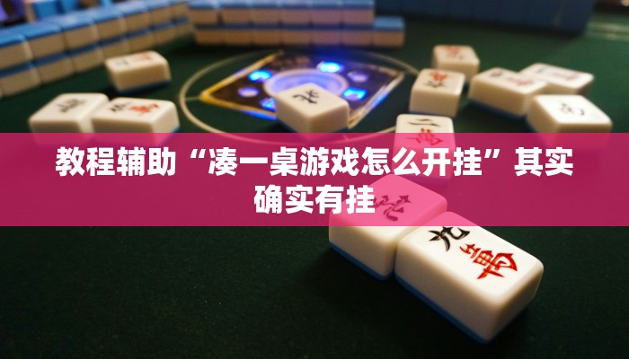 教程辅助“凑一桌游戏怎么开挂”其实确实有挂