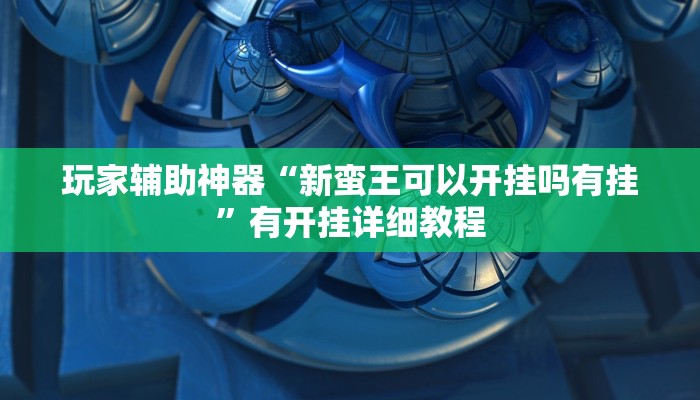 玩家辅助神器“新蛮王可以开挂吗有挂”有开挂详细教程
