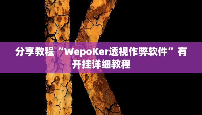 分享教程“WepoKer透视作弊软件”有开挂详细教程