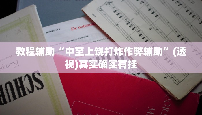 教程辅助“中至上饶打炸作弊辅助”(透视)其实确实有挂