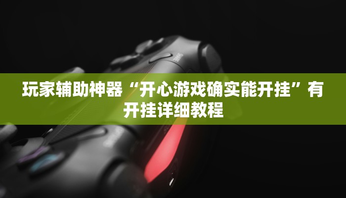 玩家辅助神器“开心游戏确实能开挂”有开挂详细教程