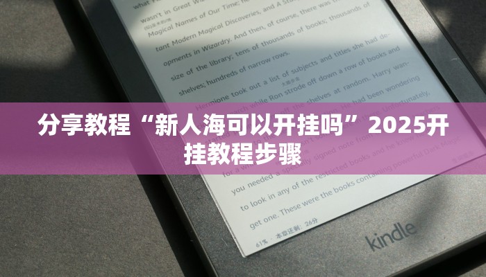 分享教程“新人海可以开挂吗”2025开挂教程步骤