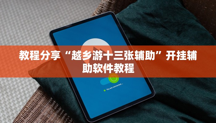 教程分享“越乡游十三张辅助”开挂辅助软件教程