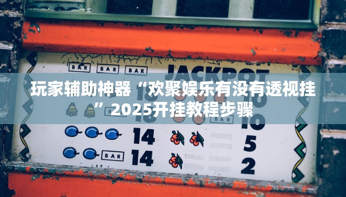 玩家辅助神器“欢聚娱乐有没有透视挂”2025开挂教程步骤