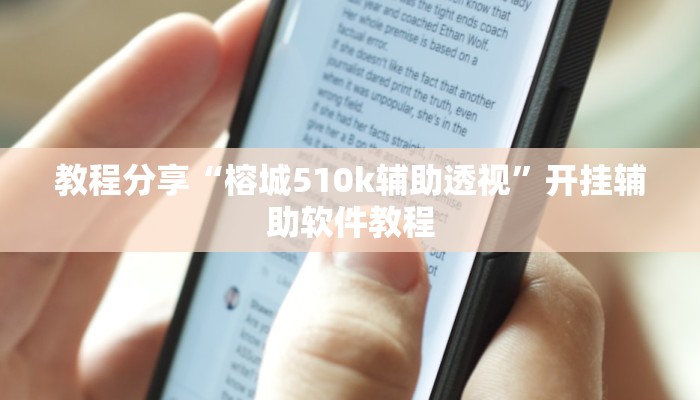 教程分享“榕城510k辅助透视”开挂辅助软件教程
