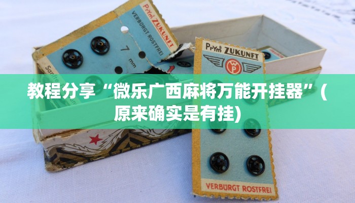 教程分享“微乐广西麻将万能开挂器”(原来确实是有挂)