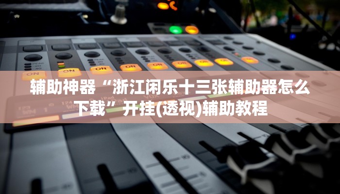 辅助神器“浙江闲乐十三张辅助器怎么下载”开挂(透视)辅助教程