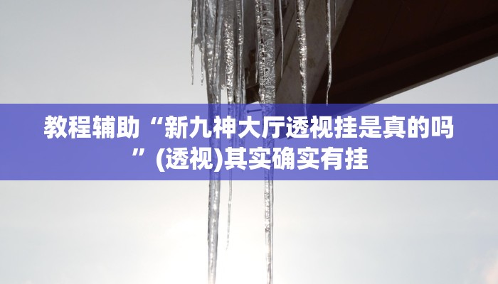 教程辅助“新九神大厅透视挂是真的吗”(透视)其实确实有挂