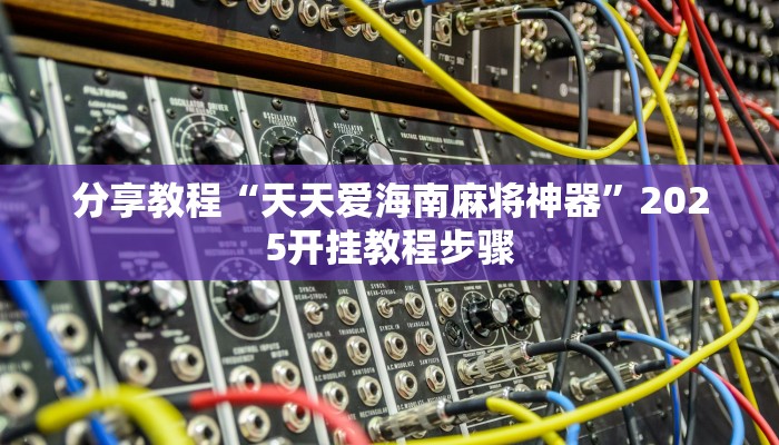 分享教程“天天爱海南麻将神器”2025开挂教程步骤