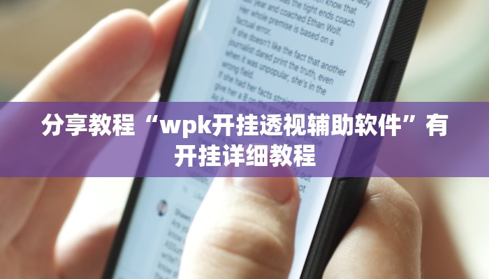 分享教程“wpk开挂透视辅助软件”有开挂详细教程